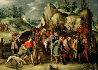 San Paolo condotto a Damasco dopo la sua conversione da Pieter Brueghel the Younger